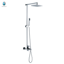 KDS-18 luxury straight hand shower solid copper surface mounted temperature control multifuntional shower mixer set